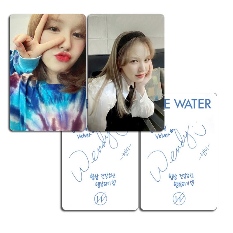 Set card ảnh unoff solo Wendy - Like Water
