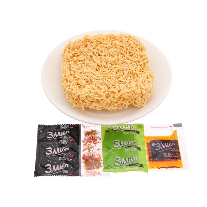 COMBO 5/10 GÓI MÌ 3 MIỀN GOLD TÔM CHUA CAY