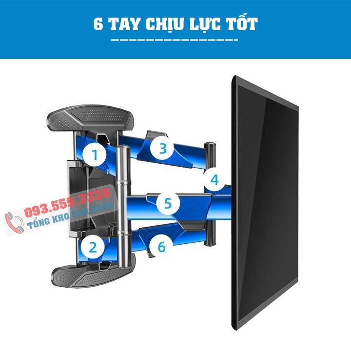 Giá treo tivi NB P5 32 - 40 - 50 - 55 - 60 - 65 - 70 Inch - Giá Treo Tivi Xoay Trái Phải Đa Năng - Model Mới 2022