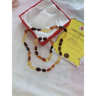 bộ vòng hổ phách amber cho bé