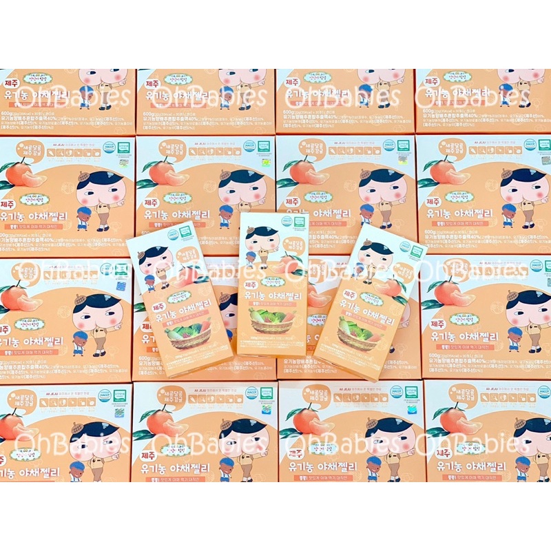 Thạch rau củ organic JEJU Hàn Quốc cho bé từ 1 tuổi [OH BABIES]