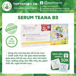 Serum Teana B3 giảm viêm, đỏ, mờ thâm, sẹo mụn, dưỡng sáng đều màu da