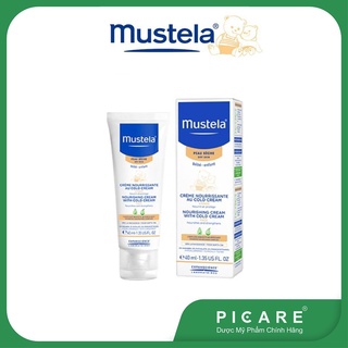 Kem dưỡng dành cho da khô Mustela Nourishing Cream With Cold Cream 40ml