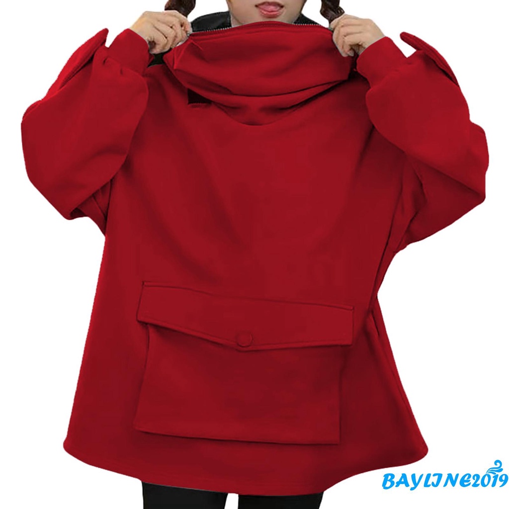 Áo Hoodie Dài Tay Có Túi In Hình Con Ếch Dễ Thương Cho Nữ