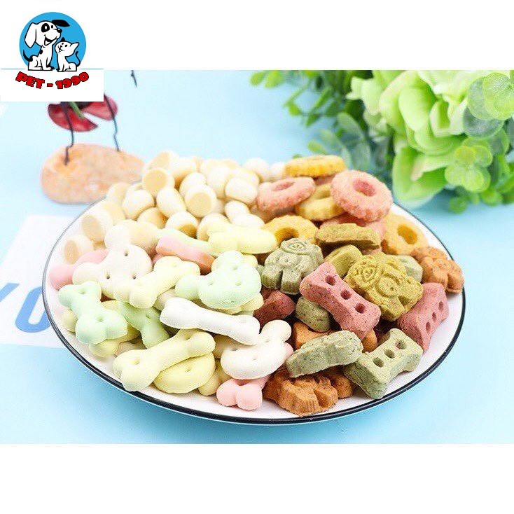 Đồ Ăn Vặt - Bánh Thưởng Snack Vị Gà, Bò, Sữa Cho Chó Mèo