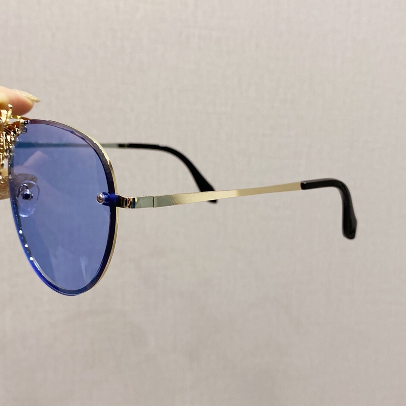 Kính Mát Gọng Kim Loại Hình Con Ong Phong Cách Retro Cho Nam Và Nữ