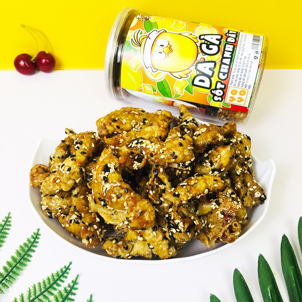 Da gà sốt chanh dây hũ 200g đồ ăn vặt Hà My
