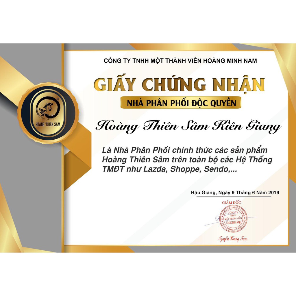 [Chính Hãng] Hoàng Thiên Sâm Vip - Cải Tiến Không Sưng Không Đỏ Da