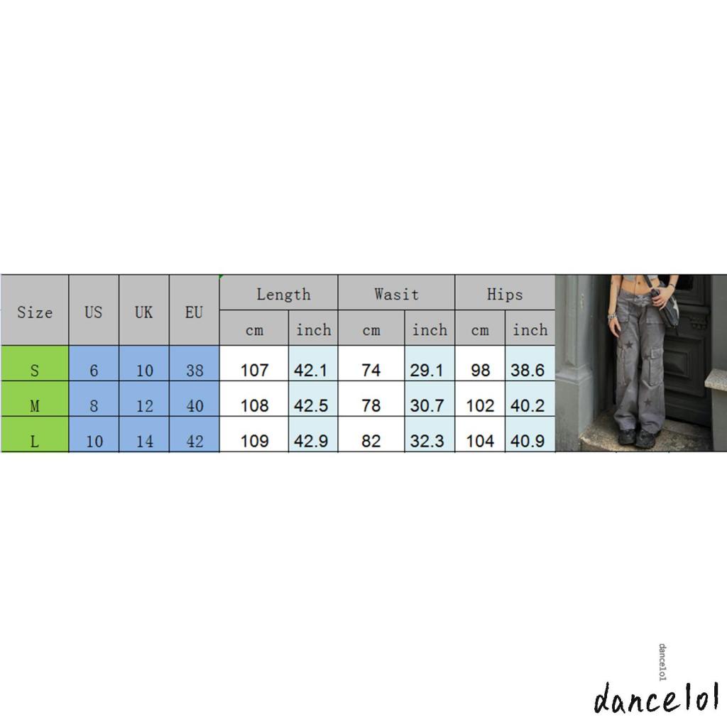 Quần Denim Lưng Thấp Dáng Suông Phong Cách Cổ Điển Hợp Thời Trang Cho Nữ Khiêu Vũ1O1 Y2K Gru