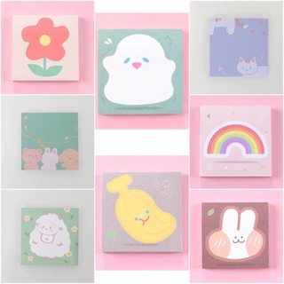 Tập giấy ghi chú hình hoạt hình dễ thương 80 trang kt 7x7cm