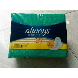 Băng vệ sinh always ultra thin Mỹ (48 miếng)