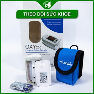 Máy đo nồng độ oxy trong máu spo2 và nhịp tim microlife oxy200 - thụy sỹ - bh 2 năm
