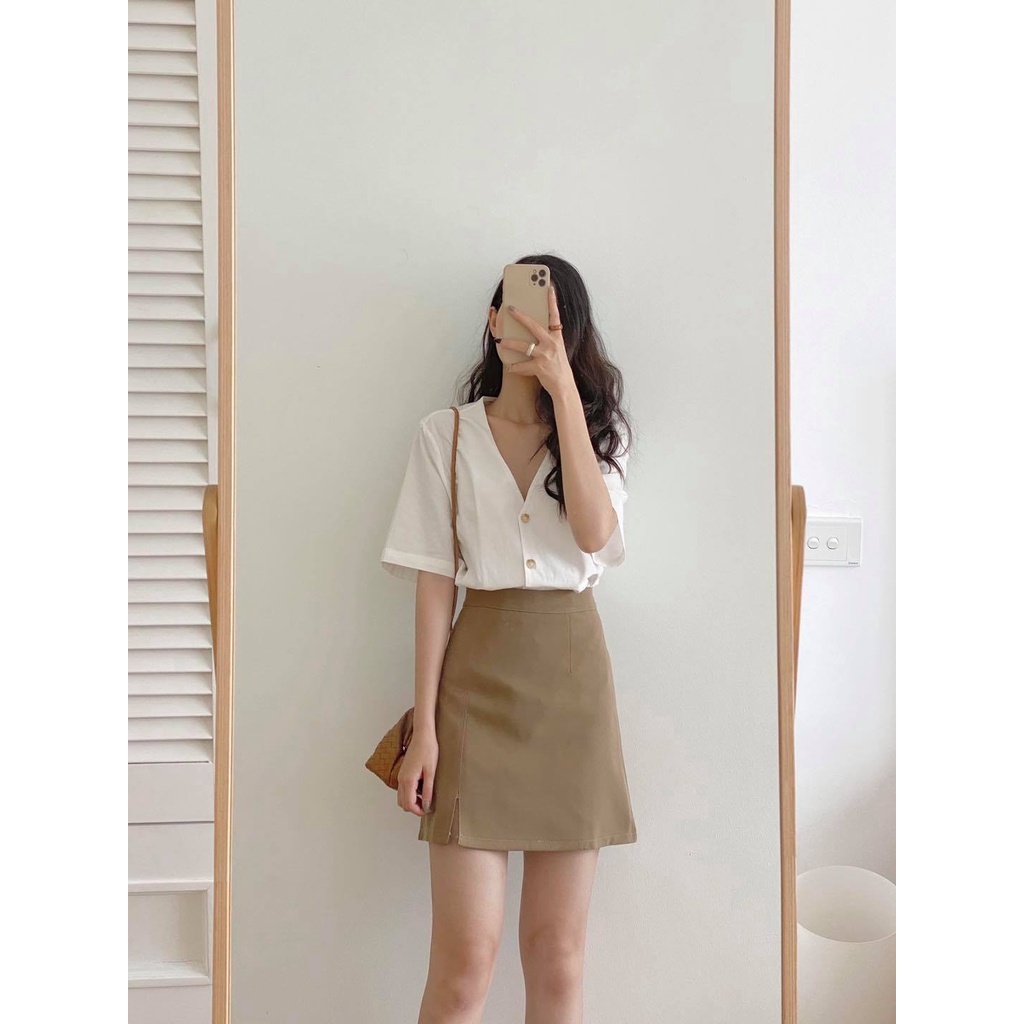 Chân Váy Chữ A Dáng Ngắn Phom Chuẩn