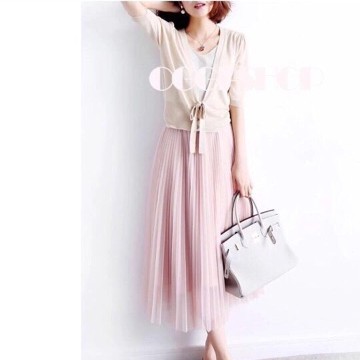 Chân váy tutu midi - Chân váy maxi - Chân váy xếp ly xoè voan lưới 3 lớp hàng loại đẹp Quảng Châu