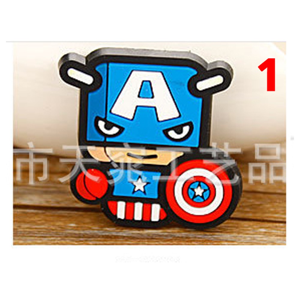 Sticker / Jibbitz Nút Gắn Dép Siêu anh hùng, Marvel cho Crocs, Cross, Satihu, Dép Sục