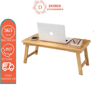 Bàn gỗ xếp gọn gỗ cao cấp, phủ bóng chống trầy, kích thước 60*40cm kiểu dáng Nhật Bản DORIS ACCESSORIES