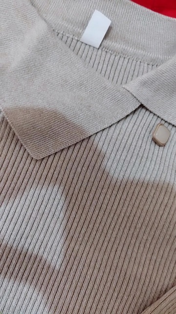 Váy len cổ đức chéo cúc dáng dài xoè vintage