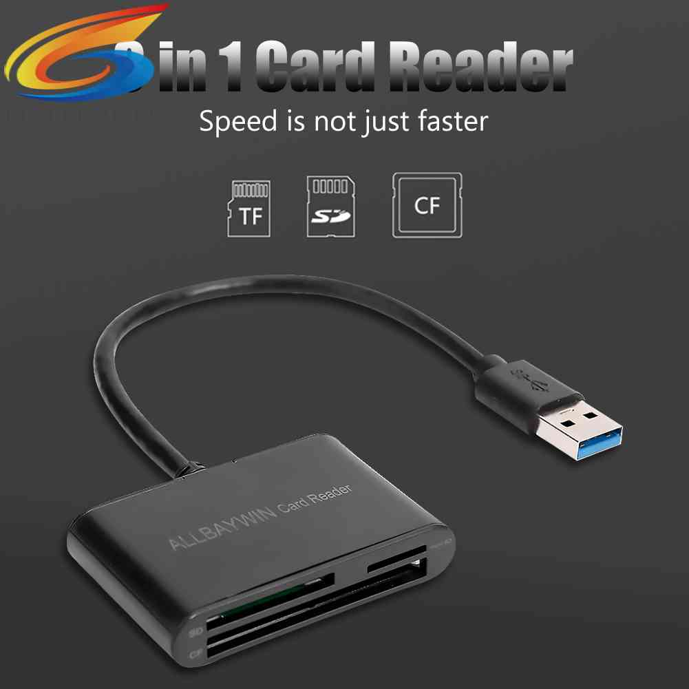 Thẻ Nhớ TF + ĐầU ĐọC Thẻ CF Usb 3.0 TốC Độ Cao 3 Trong 1