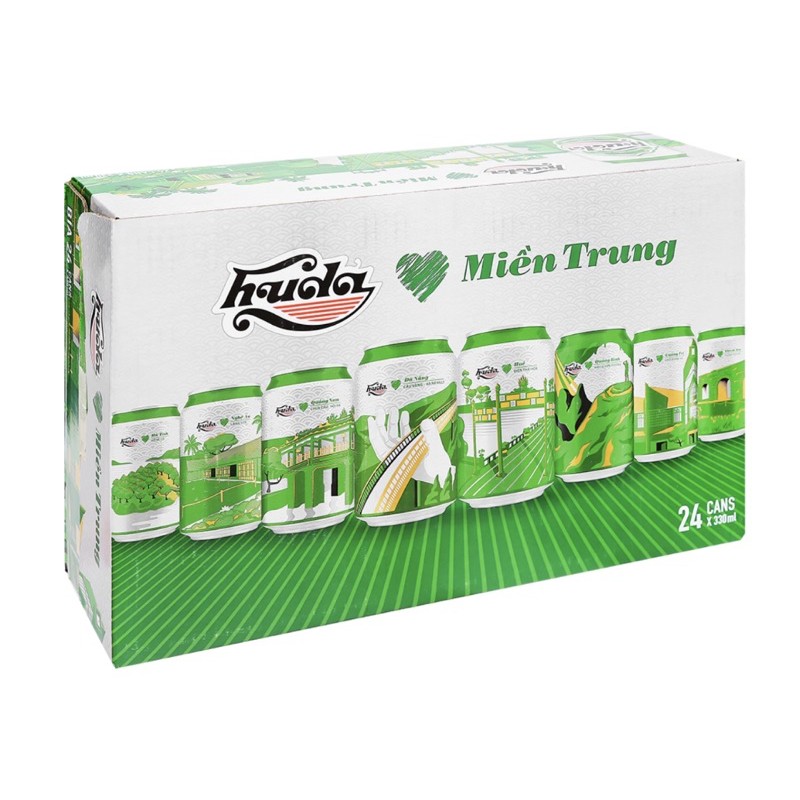 Thùng 24lon bia Huda 330ml