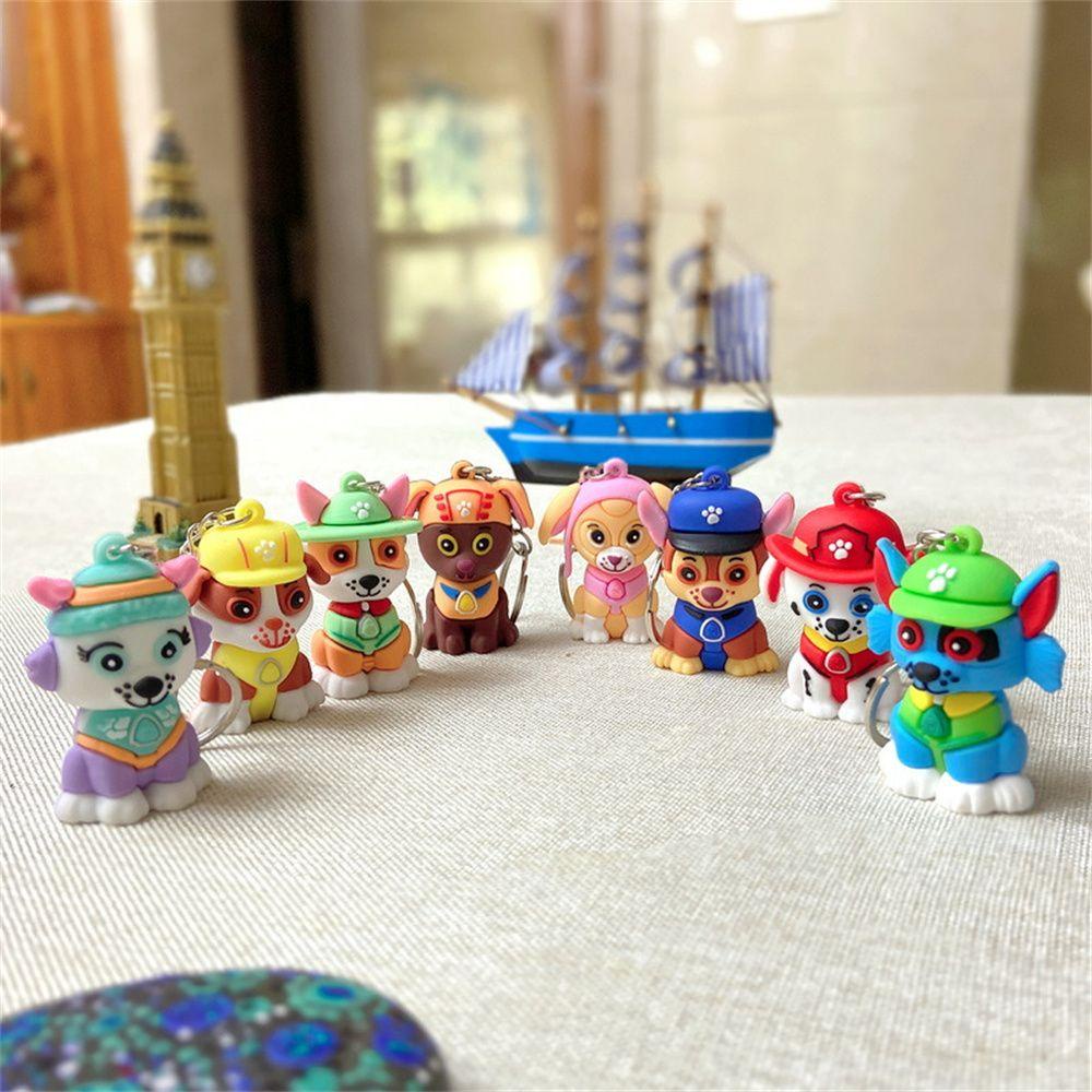 Móc Khóa Hình Chú Chó Tuần Tra Skye Marshall Bằng PVC Dễ Thương