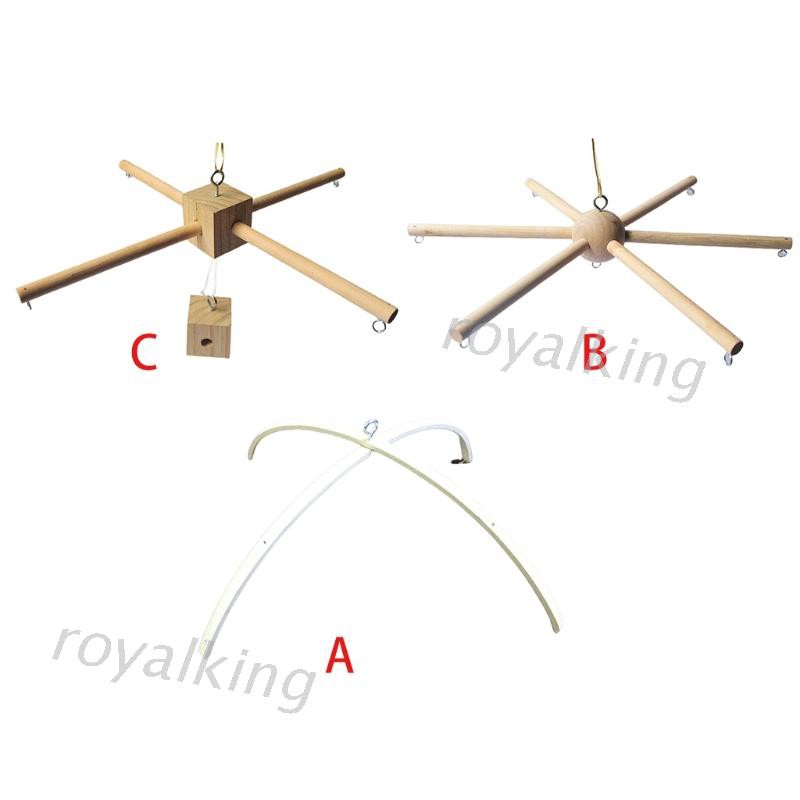 Móc Treo Đồ Gắn Nôi Em Bé Bằng Gỗ DIY Tiện Dụng