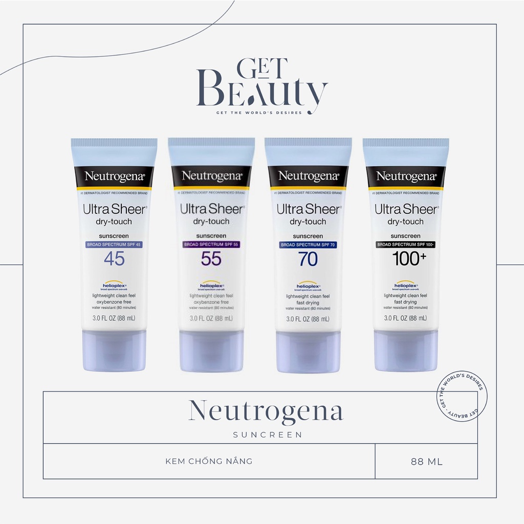 Kem chống nắng Neutrogena Ultra Sheer Dry Touch SPF 100