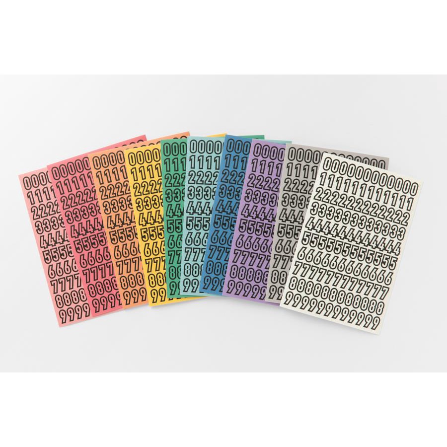 Set 10 Tấm Sticker ARTBOX Hàn Quốc Hình Chữ Số Màu Sắc Đa Dạng