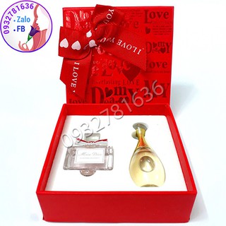 SET QUÀ TẶNG 2 CHAI NƯỚC HOA MISS DIOR VÀ DIOR JADORE PHÁP