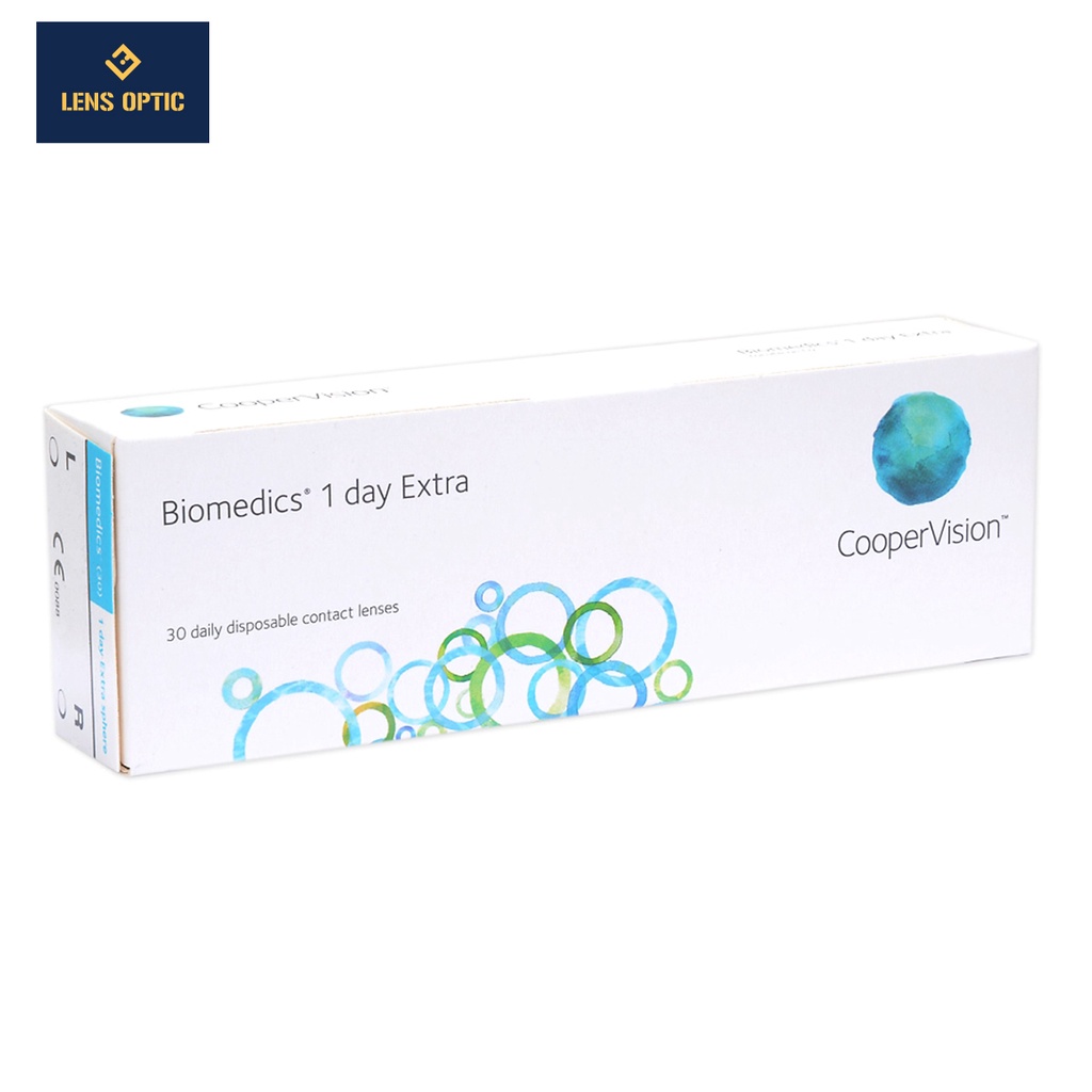 Kính áp tròng 1 ngày trong suốt COOPER VISION Biomedics Extra có độ cho mắt cận - Lens Optic