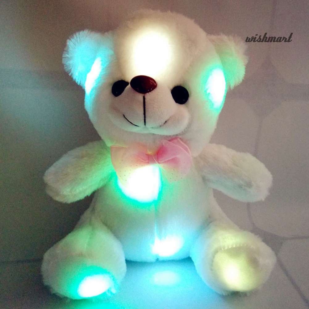 [Wish] LED Light Music Bear Animal Plush Soft Doll Stuffed Toy Bed Cushion Kids Gift