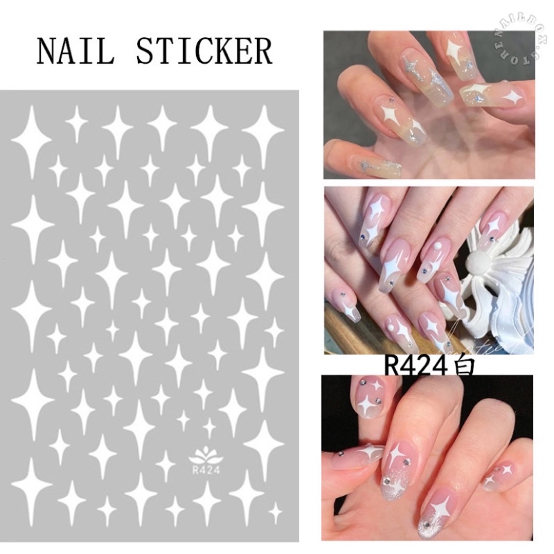 Sticker dán móng tay, nail sticker trang trí móng tay ( R267 - R424 )