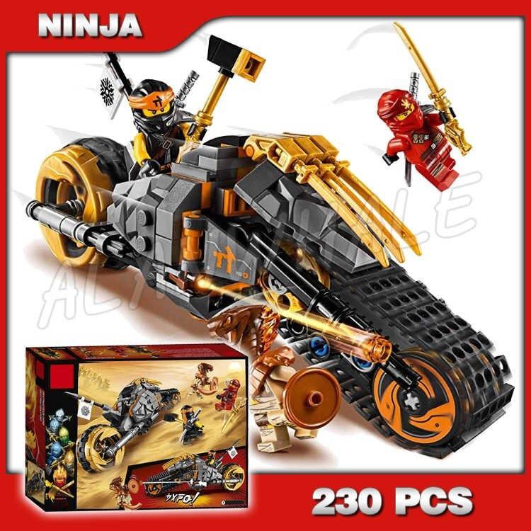 Lắp ráp xếp hình ninjago Lari 11327 Dirt bike xe máy của Cole super heroes 230 mảnh