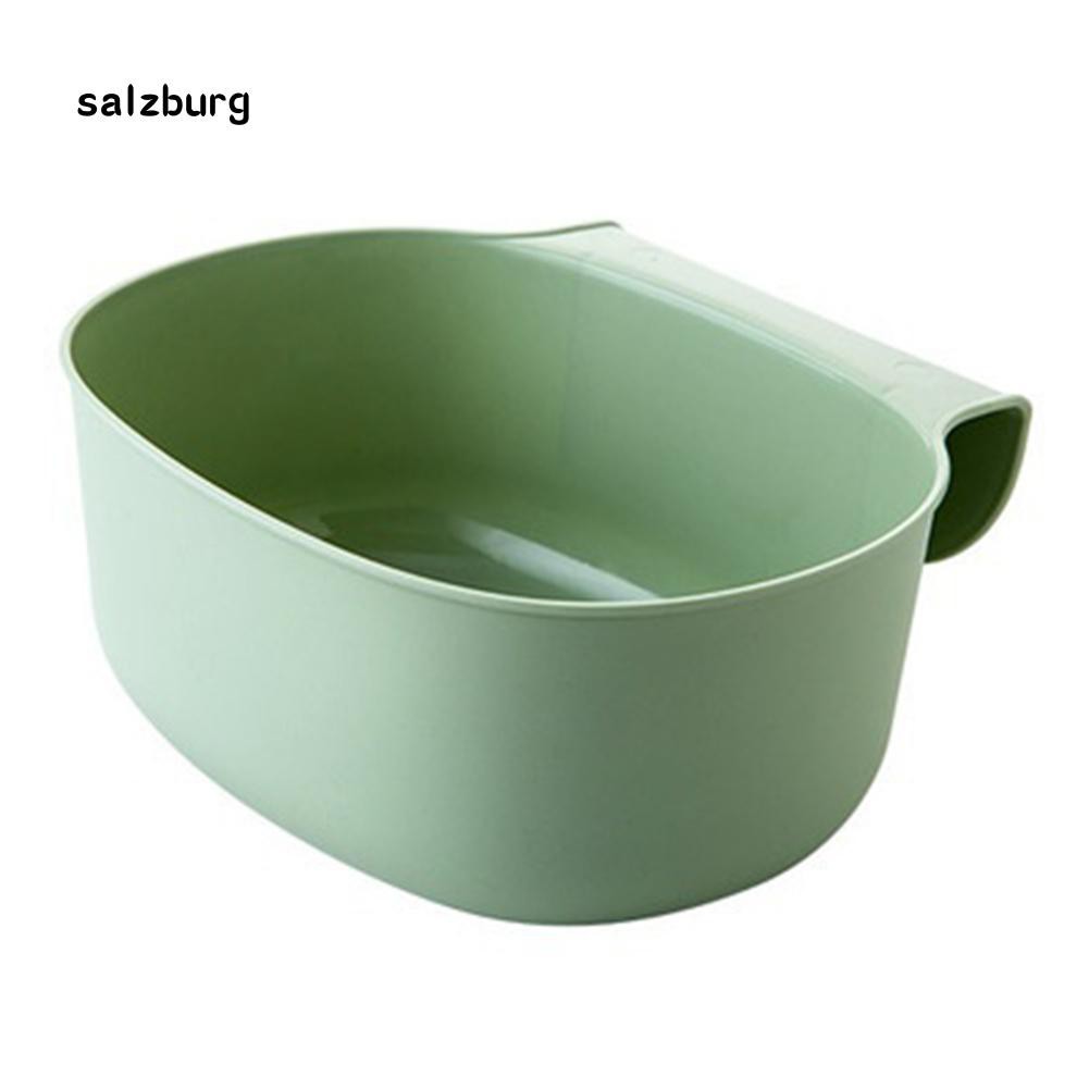 Thùng rác treo chất liệu nhựa nhỏ gọn kích thước 21cm x 17.8cm x 9cm màu trơn tiện dụng