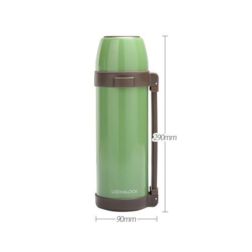 Bình Giữ Nhiệt 1L Lock&Lock Vacuum Tumbler Rio LHC1447 - Hàng Chính Hãng, Ruột Bình Bằng Thép Không Gỉ, Tay Cầm Tiện Lợi