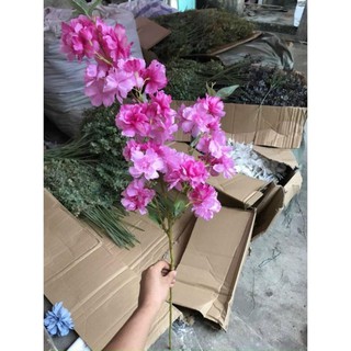 cành hoa anh đào giả đẹp xù bông (ib 0986299035 zalo để thỏa thuận giá lẻ, buôn và hỗ trợ cước ạ)