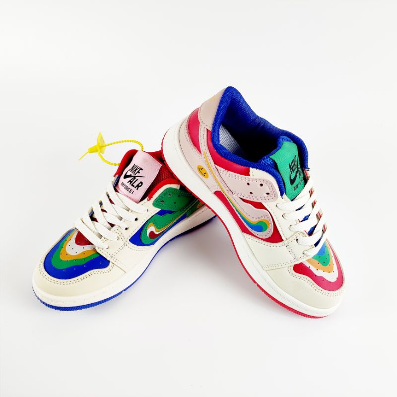 Giày Thể Thao Ni.ke Couple 7 Màu,Siêu Phẩm Sneaker Cầu Vồng Full Box