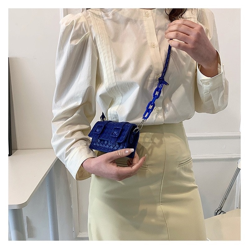 Túi Xách Đan Len Màu Trơn NB00299