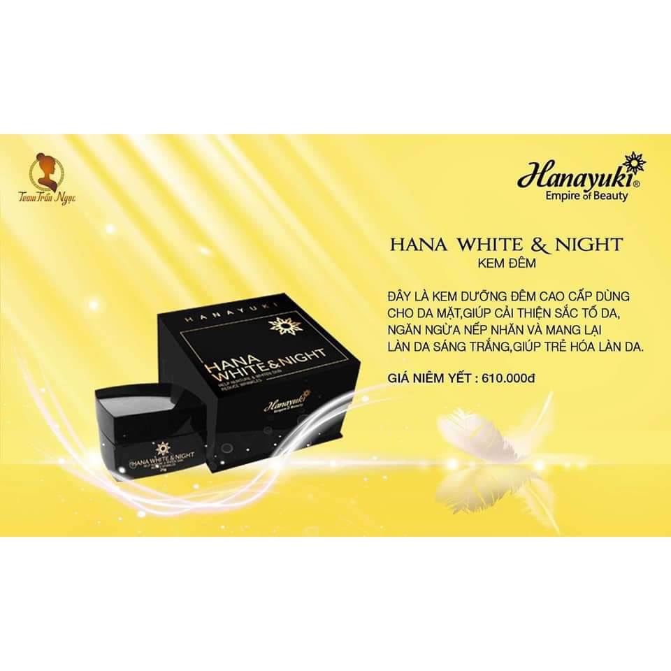 Kem dưỡng đêm Hanayuki