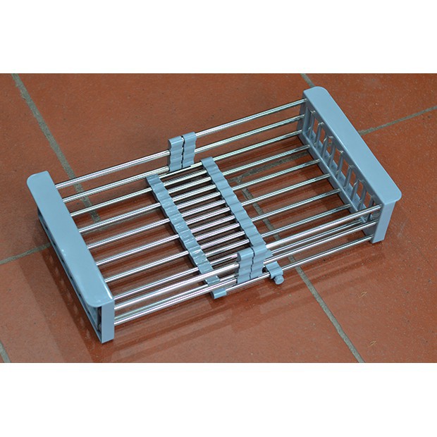 KHAY INOX GẤP GỌN BỒN RỬA THÔNG MINH ĐỂ BỒN RỬA BÁT, CHÉN