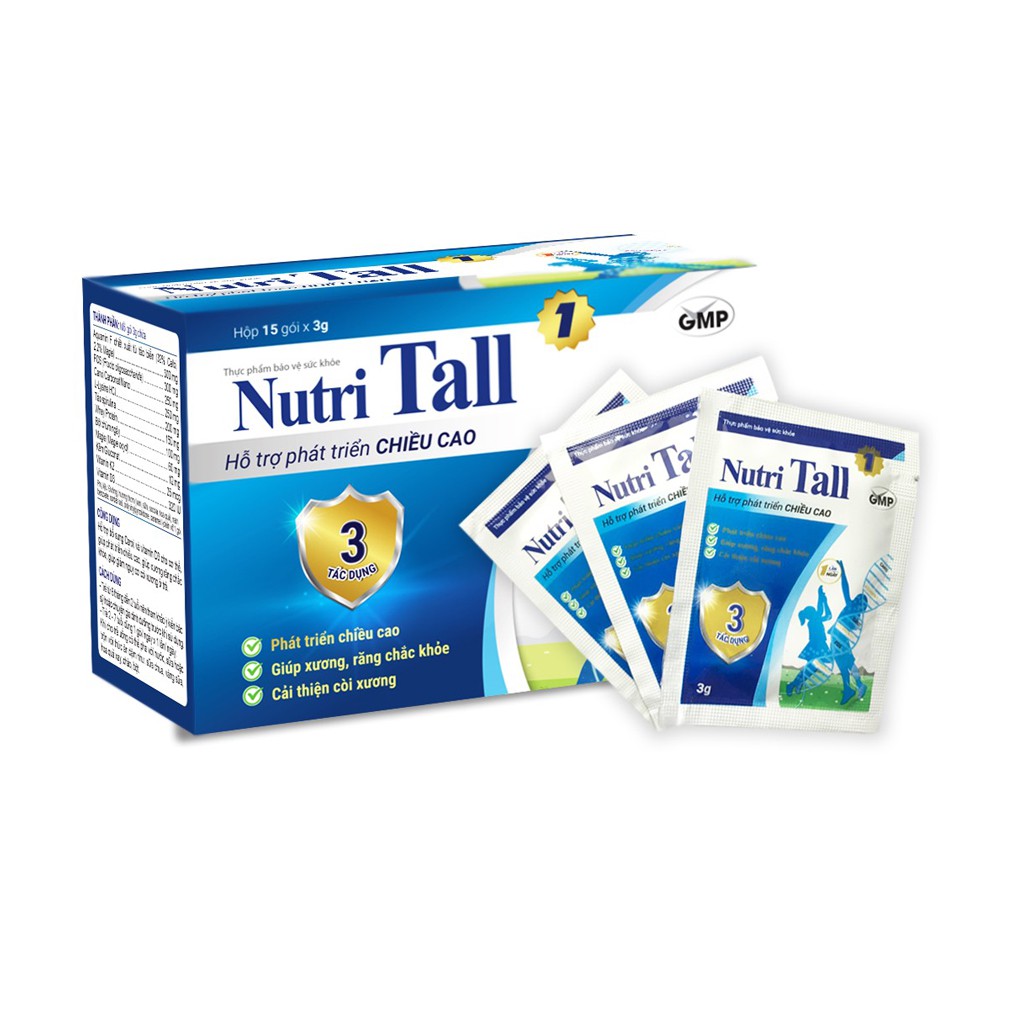 [Combo 5 Tặng 1] Nutri Tall Tăng Chiều Cao Cho Bé, Chuyên Biệt Phát Triển Chiều Cao Cho Trẻ Dưới 8 Tuổi