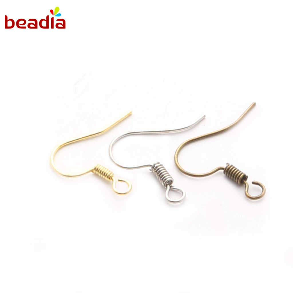 Beadia Hàng Mới Về Móc Phụ Kiện Làm Bông Tai Hình Cá Bằng Kim Loại DIY Mới
