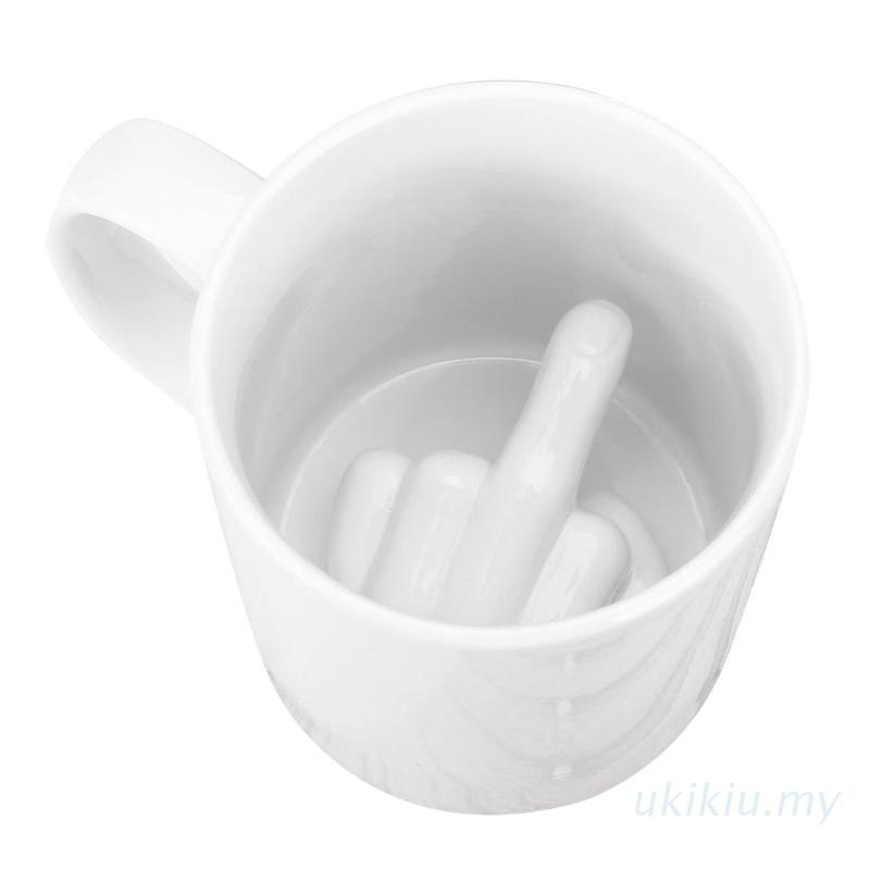 Cốc sứ uống cà phê hình ngón tay giữa độc đáo
