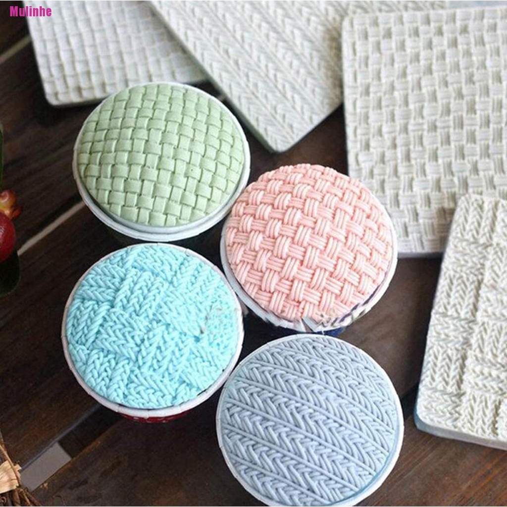 Khuôn silicone Tạo Hình Đan Len Em Bé Trang Trí Bánh Kem