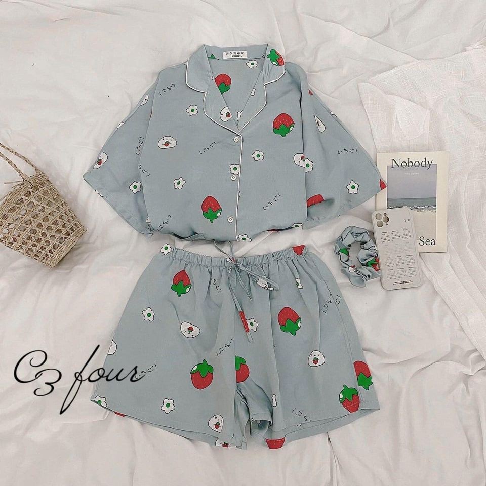 Đồ ngủ mango mặc nhà kèm cột tóc best xinh xắn [order] | BigBuy360 - bigbuy360.vn