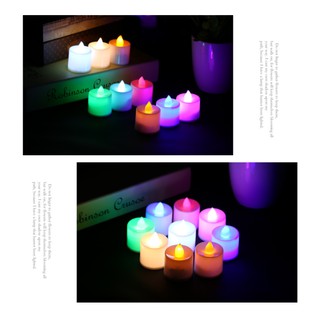 6 nến điện mini 6 màu lựa chon
