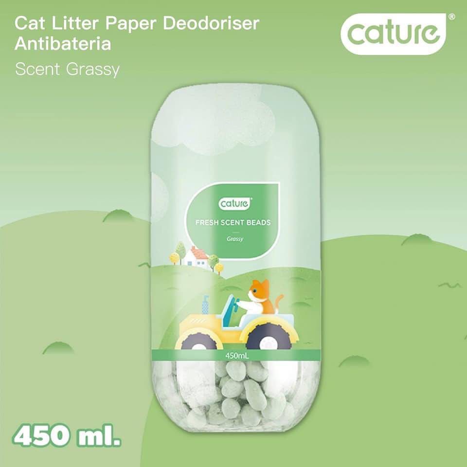 Hạt Khử Mùi Cát Vệ Sinh Mèo Cature hộp 450ml