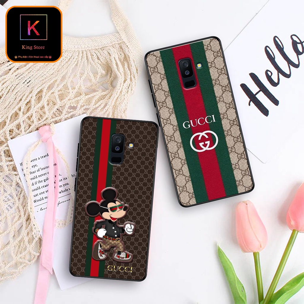 Ốp lưng Samsung A6 2018 - Samsung A6 Plus - Ốp Samsung in hình ＧＵＣＣＩcực sang trọng - Lưng nhám viền TPU