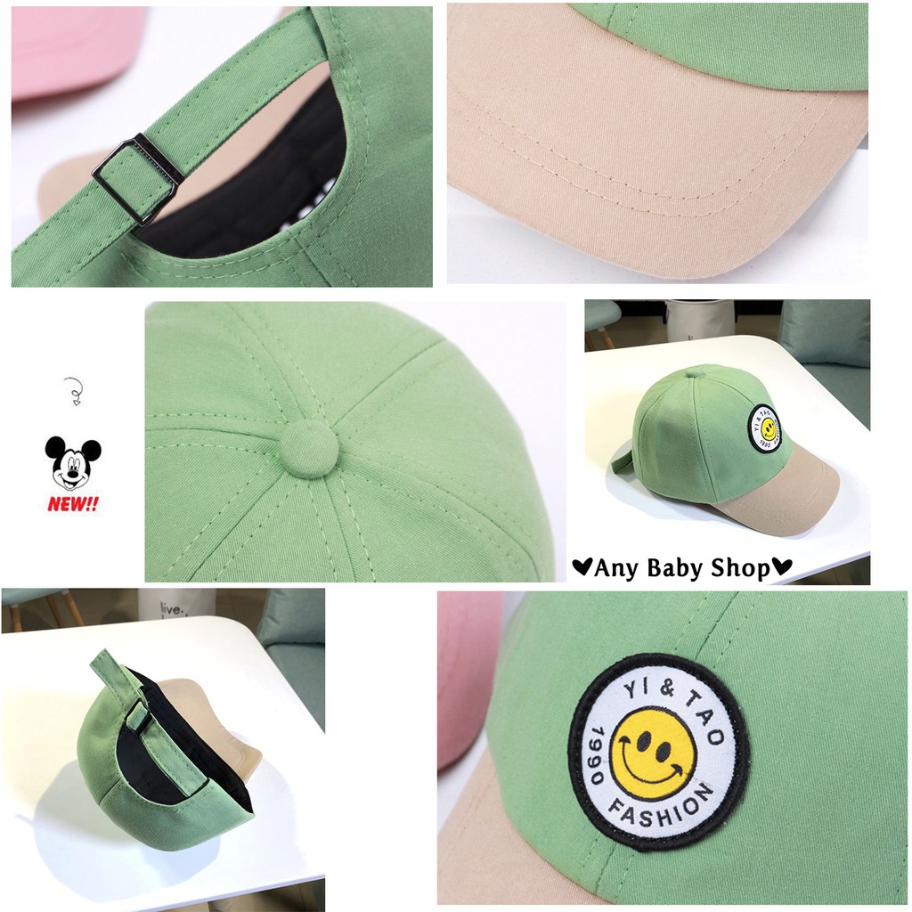 Mũ nón in chữ và mặt cười cute cho bé trai bé gái nhiều màu dễ thương-hàng có sẵn ❣❣