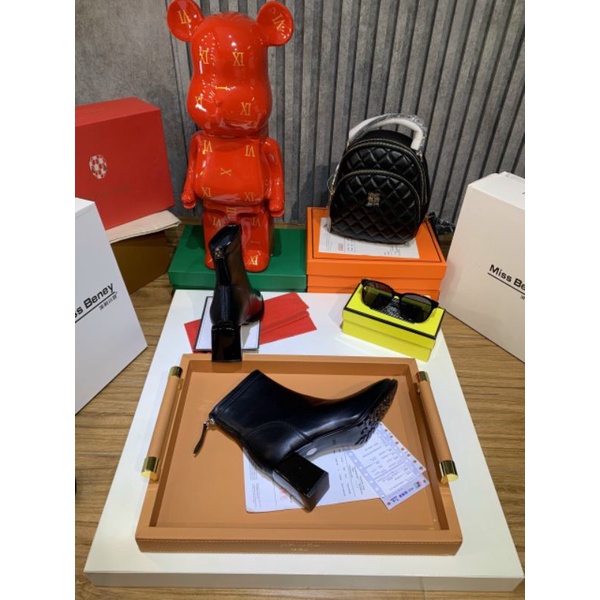 ld Boot 6p Miss Đế Viền Gót Cạnh Da Mềm Êm Fullbox Cao Cấp