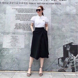 Chân váy chữ A dài